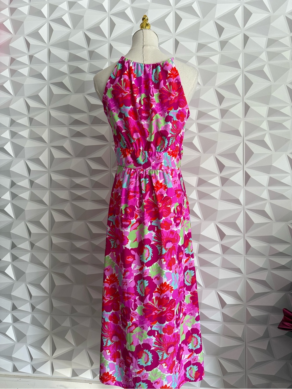 Jude Connally Mia Dress Pink Floral Dress Sz S Summer Boho